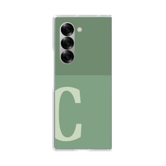 Clear Case［ オリジナル - initial two tone - C green ］