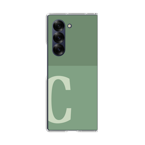 Clear Case［ オリジナル - initial two tone - C green ］