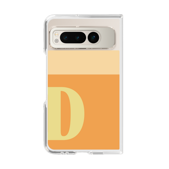Clear Case［ Original - initial two tone - D orange ］