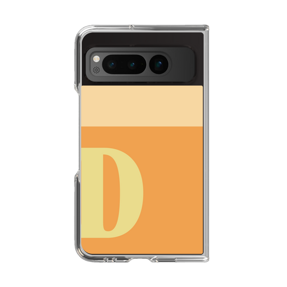 Clear Case［ Original - initial two tone - D orange ］