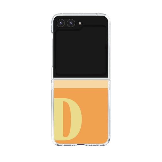 Clear Case［ Original - initial two tone - D orange ］