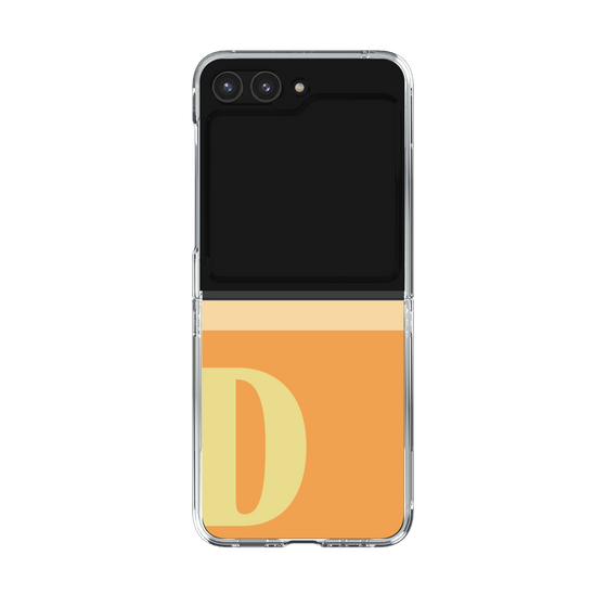 Clear Case［ Original - initial two tone - D orange ］