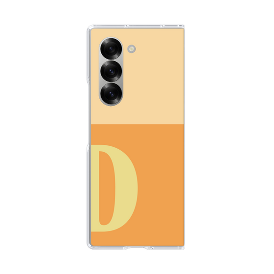 Clear Case［ オリジナル - initial two tone - D orange ］
