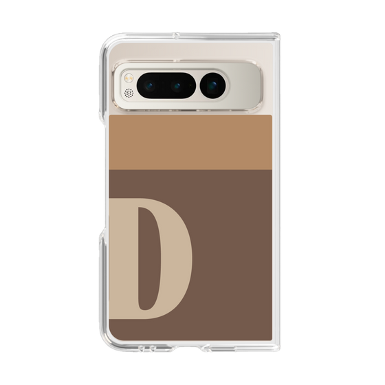 Clear Case［ Original - initial two tone - D brown ］