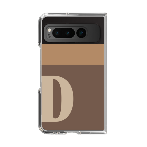 Clear Case［ Original - initial two tone - D brown ］