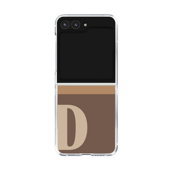 Clear Case［ Original - initial two tone - D brown ］