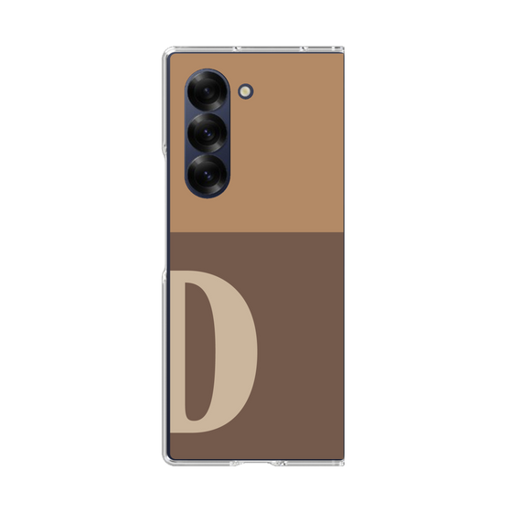 Clear Case［ オリジナル - initial two tone - D brown ］