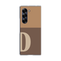 Clear Case［ オリジナル - initial two tone - D brown ］