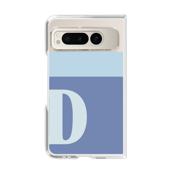Clear Case［ Original - initial two tone - D blue ］