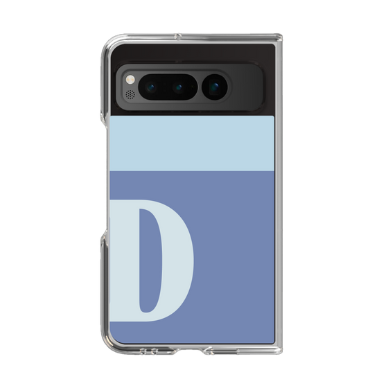 Clear Case［ Original - initial two tone - D blue ］