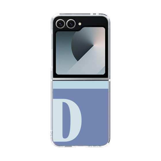Clear Case［ オリジナル - initial two tone - D blue ］
