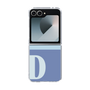 Clear Case［ オリジナル - initial two tone - D blue ］