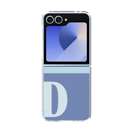 Clear Case［ オリジナル - initial two tone - D blue ］