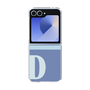 Clear Case［ オリジナル - initial two tone - D blue ］