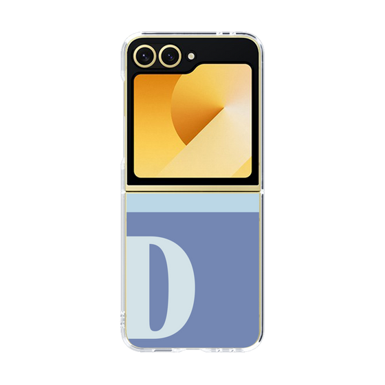 Clear Case［ オリジナル - initial two tone - D blue ］