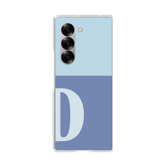 Clear Case［ オリジナル - initial two tone - D blue ］
