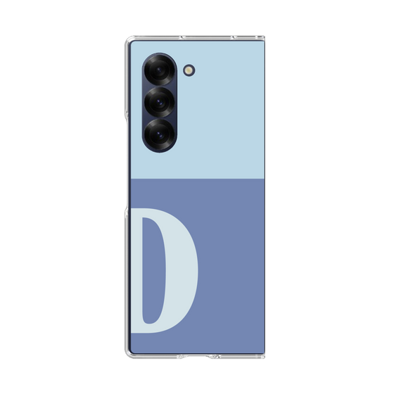 Clear Case［ オリジナル - initial two tone - D blue ］