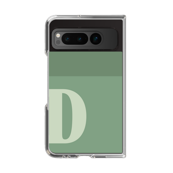 Clear Case［ Original - initial two tone - D green ］