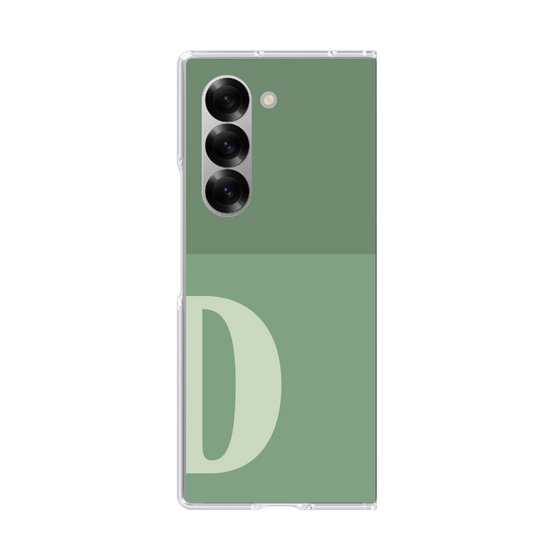 Clear Case［ オリジナル - initial two tone - D green ］