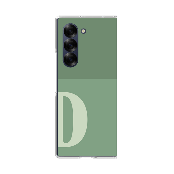 Clear Case［ オリジナル - initial two tone - D green ］