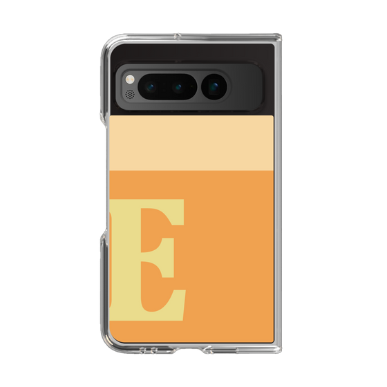 Clear Case［ Original - initial two tone - E orange ］