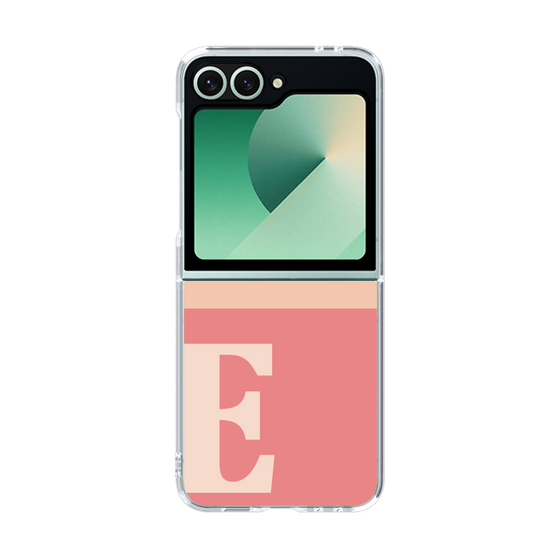 Clear Case［ オリジナル - initial two tone - E pink ］