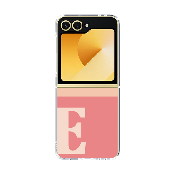 Clear Case［ オリジナル - initial two tone - E pink ］