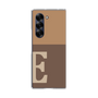 Clear Case［ オリジナル - initial two tone - E brown ］