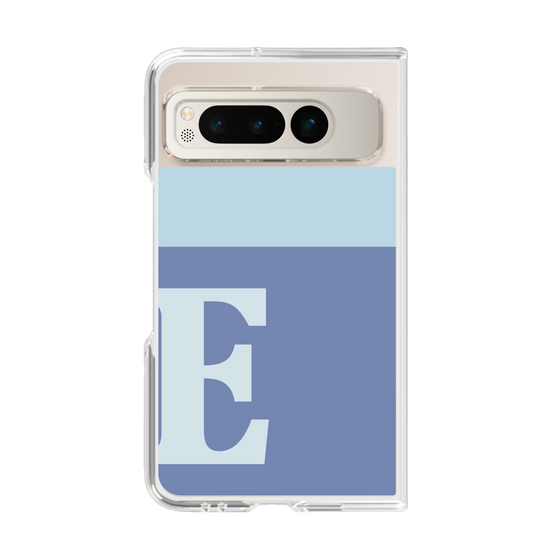 Clear Case［ Original - initial two tone - E blue ］