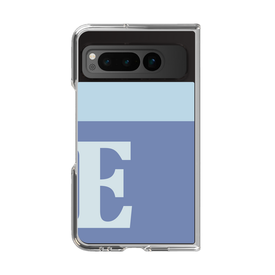 Clear Case［ Original - initial two tone - E blue ］