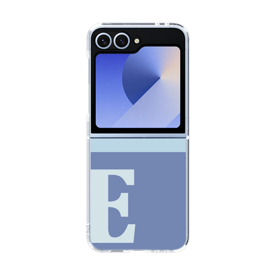 Clear Case［ オリジナル - initial two tone - E blue ］