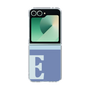 Clear Case［ オリジナル - initial two tone - E blue ］