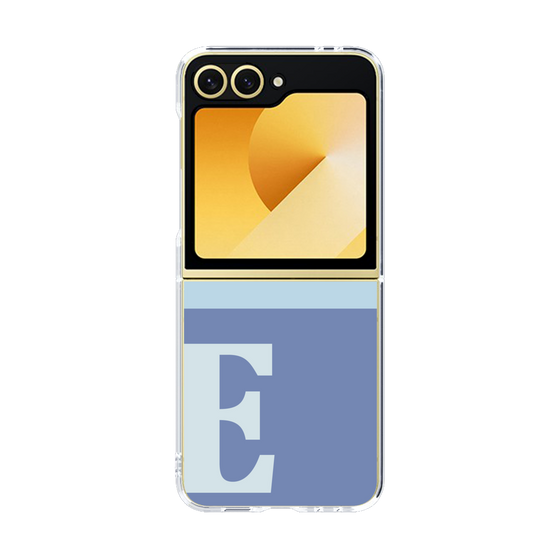 Clear Case［ オリジナル - initial two tone - E blue ］
