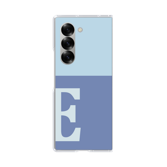 Clear Case［ オリジナル - initial two tone - E blue ］
