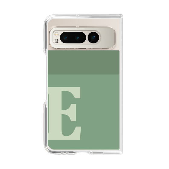 Clear Case［ Original - initial two tone - E green ］