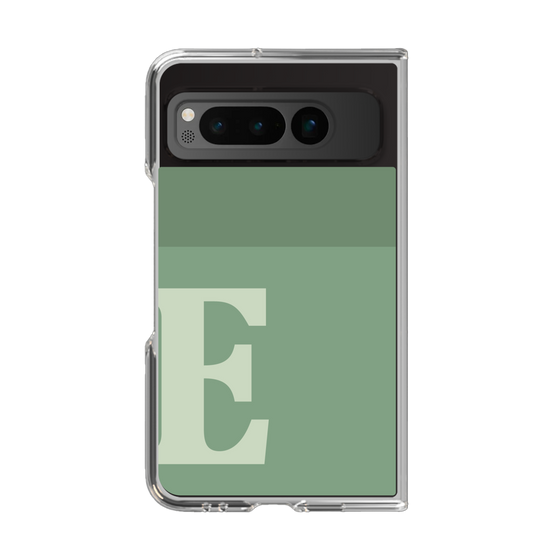 Clear Case［ Original - initial two tone - E green ］