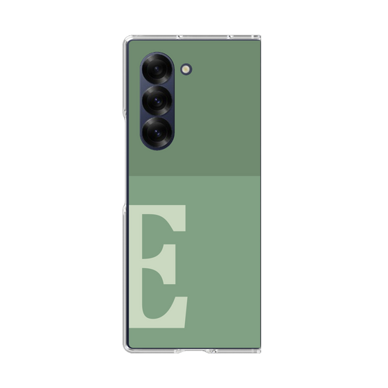 Clear Case［ オリジナル - initial two tone - E green ］