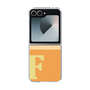 Clear Case［ オリジナル - initial two tone - F orange ］