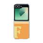 Clear Case［ オリジナル - initial two tone - F orange ］