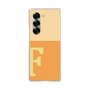 Clear Case［ オリジナル - initial two tone - F orange ］