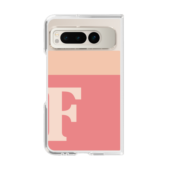 Clear Case［ Original - initial two tone - F pink ］