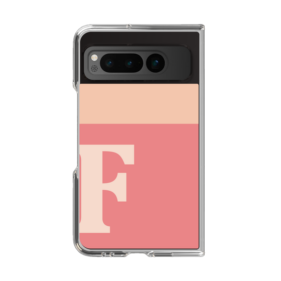 Clear Case［ Original - initial two tone - F pink ］