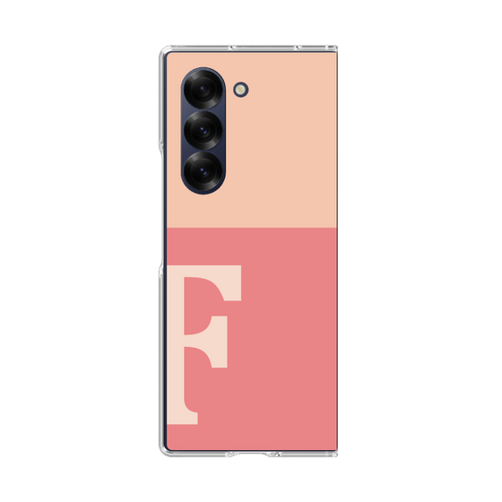Clear Case［ オリジナル - initial two tone - F pink ］