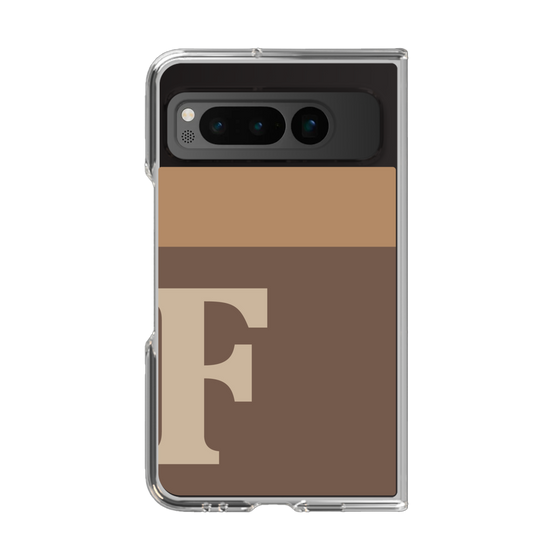 Clear Case［ Original - initial two tone - F brown ］