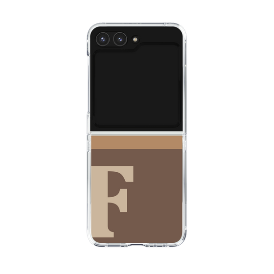Clear Case［ Original - initial two tone - F brown ］