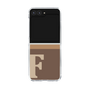 Clear Case［ Original - initial two tone - F brown ］