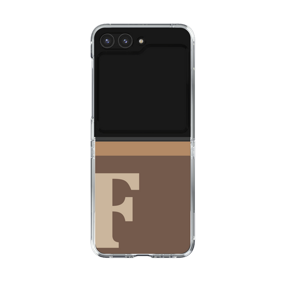 Clear Case［ Original - initial two tone - F brown ］