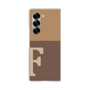 Clear Case［ オリジナル - initial two tone - F brown ］