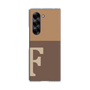 Clear Case［ オリジナル - initial two tone - F brown ］