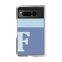 Clear Case［ Original - initial two tone - F blue ］